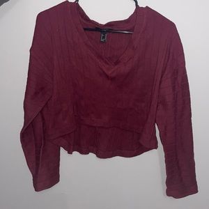 H&M red long sleeve sweater